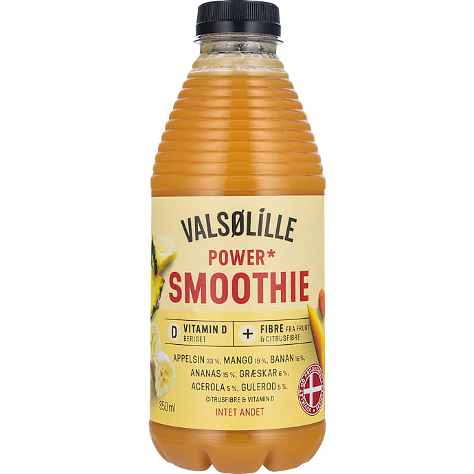 Smoothie m. appelsin, mango, banan, annanas og græskar – produktbillede