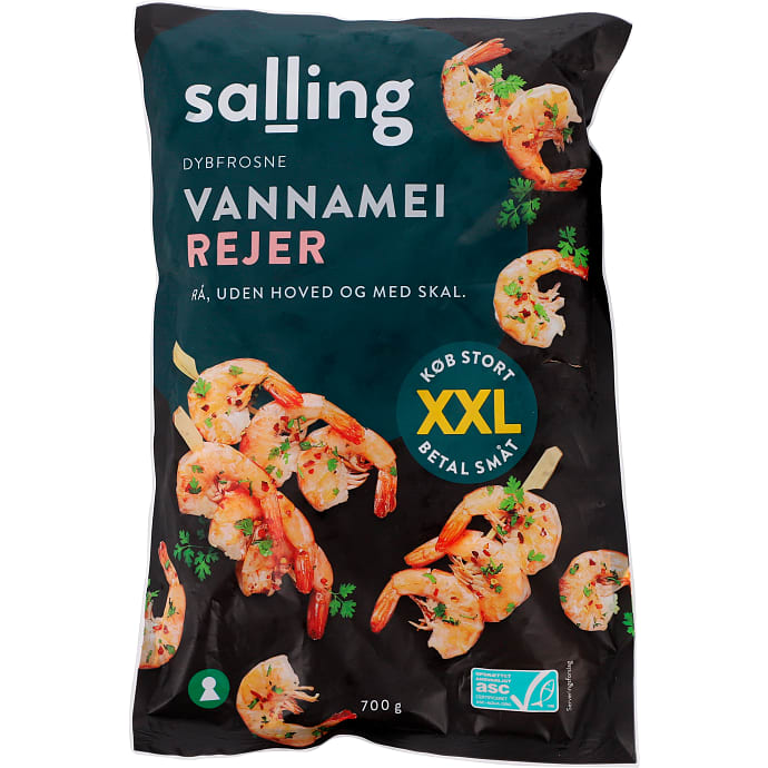 Salling Vannamei rejer rå