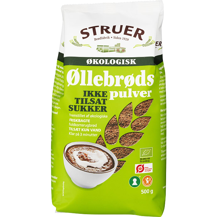 Øllebrødspulver u. tilsat sukker øko