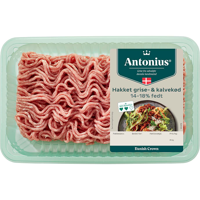 Antonius Hakket grise- og kalvekød 14-18% fedt