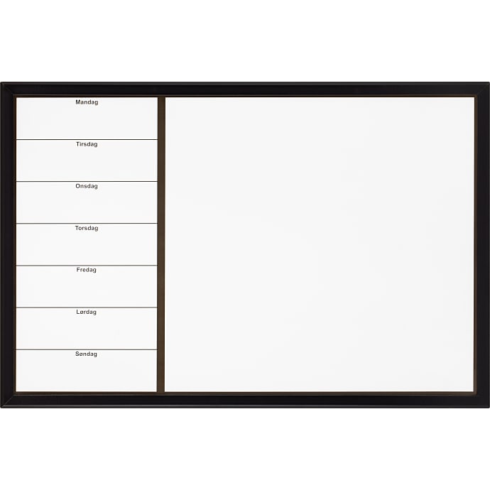 Naga Whiteboard Ugetavle Magnetisk 40 x 60 cm