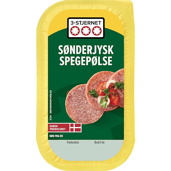 Sønderjysk spegepølse i skiver