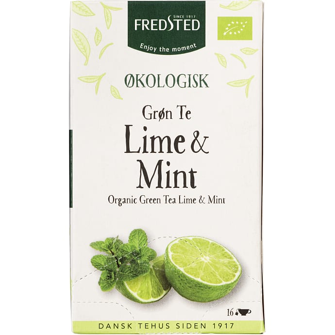 Grøn te m. lime og pebermynte øko