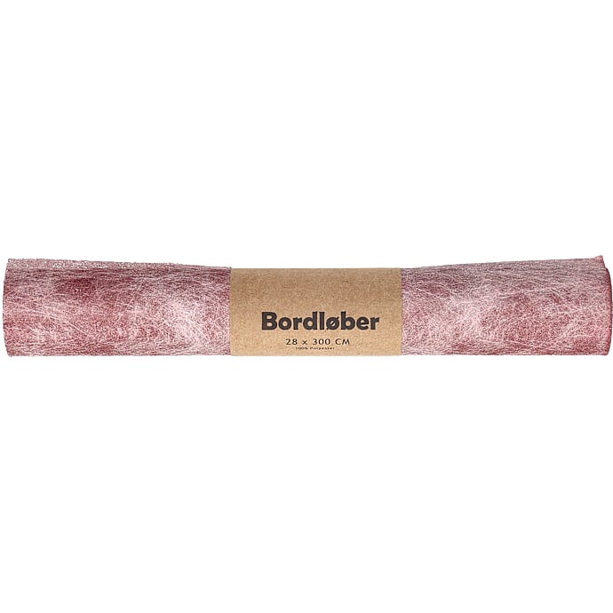 Bordløber 28 cm x 3 m rosa