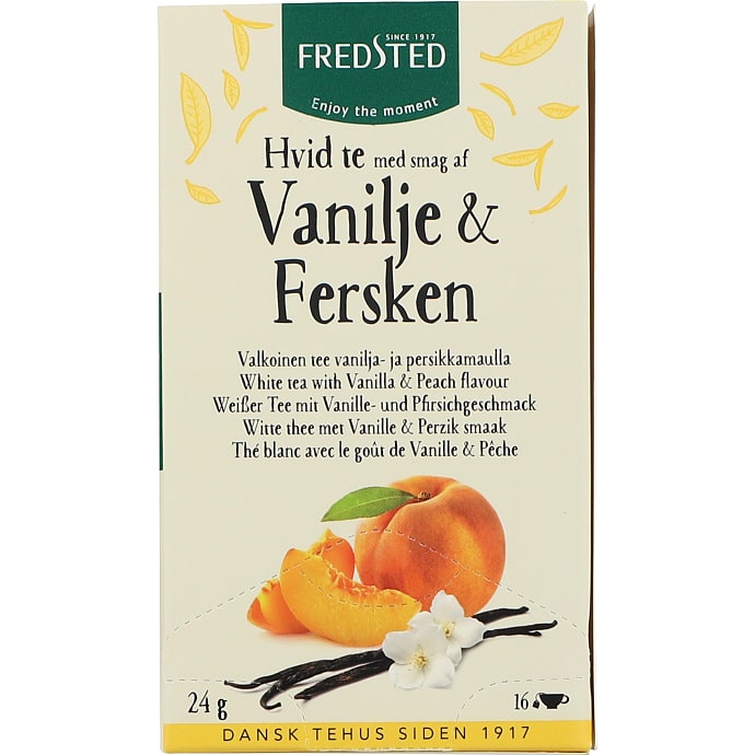 Hvid te m. vanilje og fersken