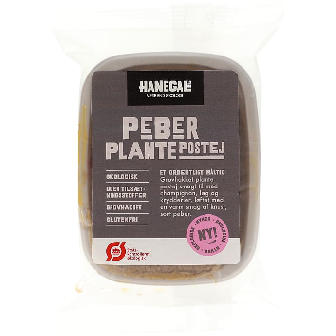 Hanegal Plantepostej med peber øko 200 g