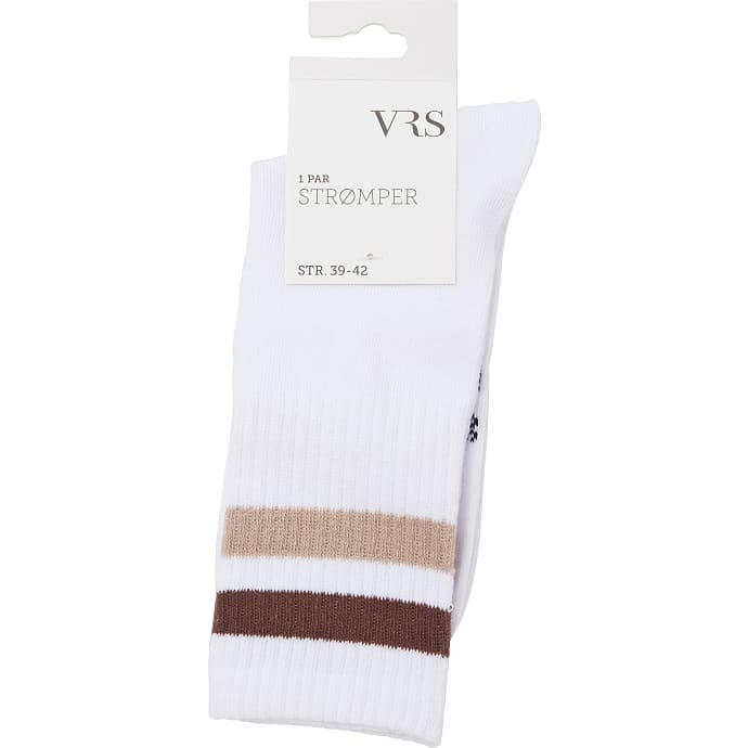 VRS Dame Tennisstrømper str. 35/38 hvid