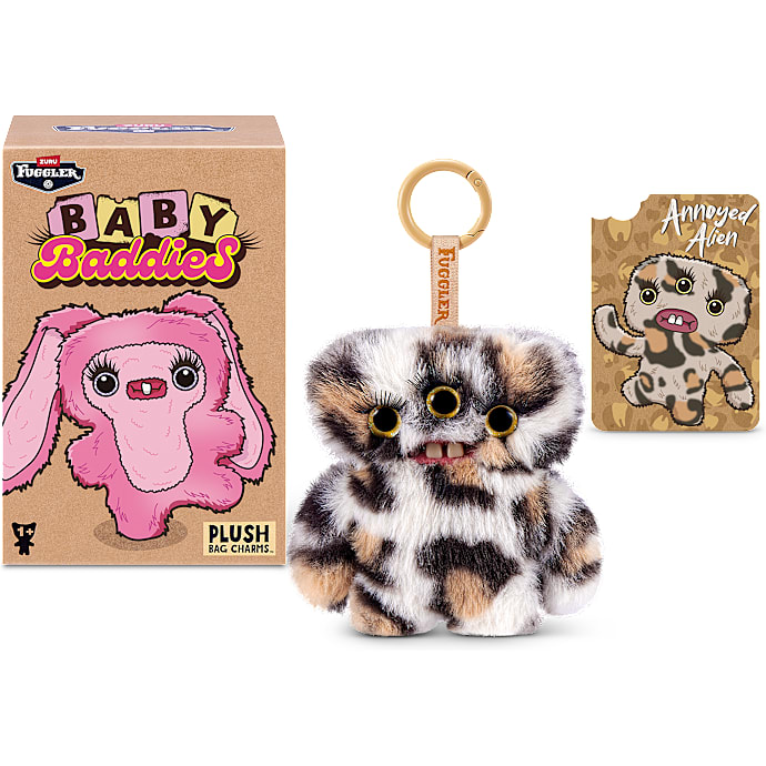 Zuru Fuggler Baby Baddies nøglering 12 cm - flere varianter - assorteret