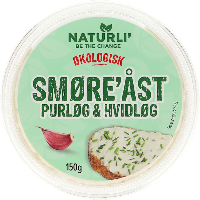 Plantebaseret smøreost m. purløg og hvidløg øko
