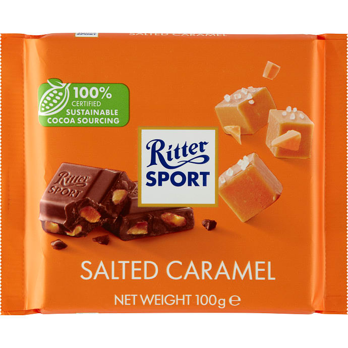 Ritter Sport Mælkechokolade Salt Karamel 100 g