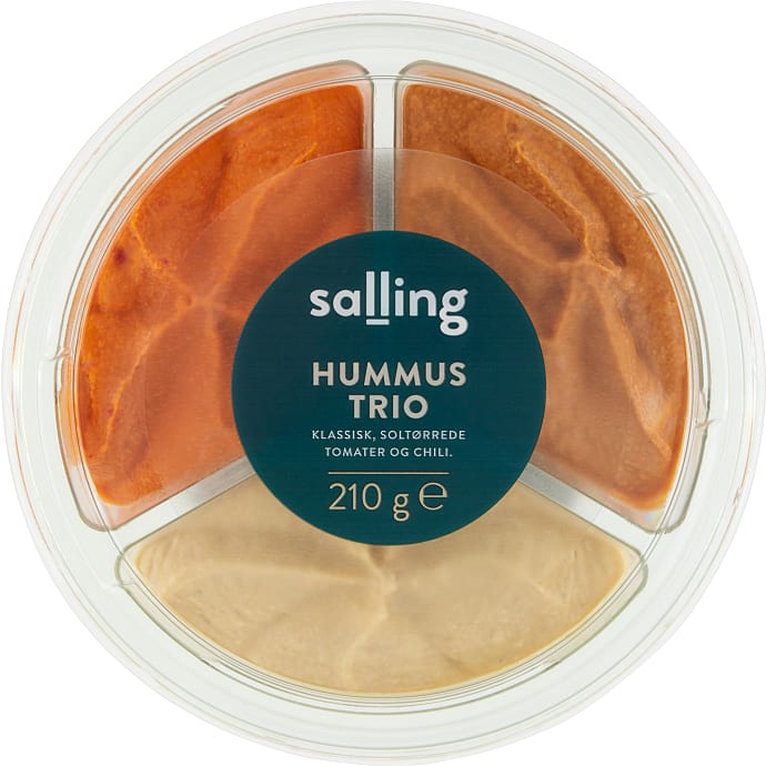 Salling Trio Hummus Soltørrede Tomater Chili