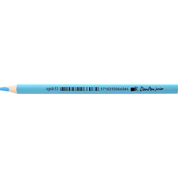 Danpen Junior jumbo farveblyant lys blå