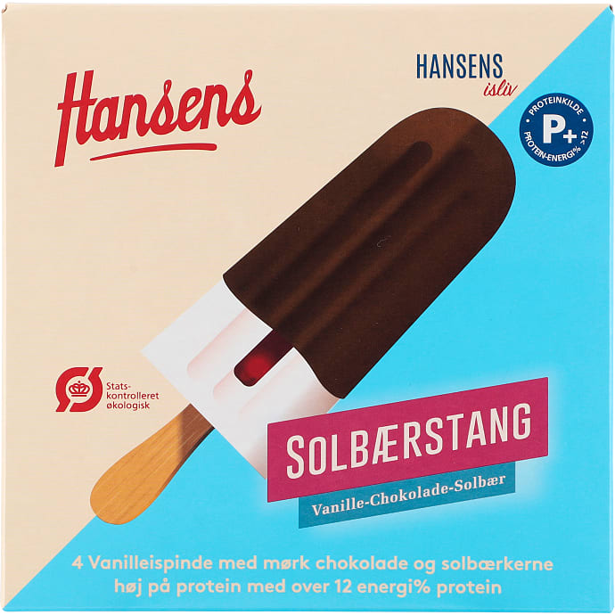 Flødeispinde m. chokolade og solbær