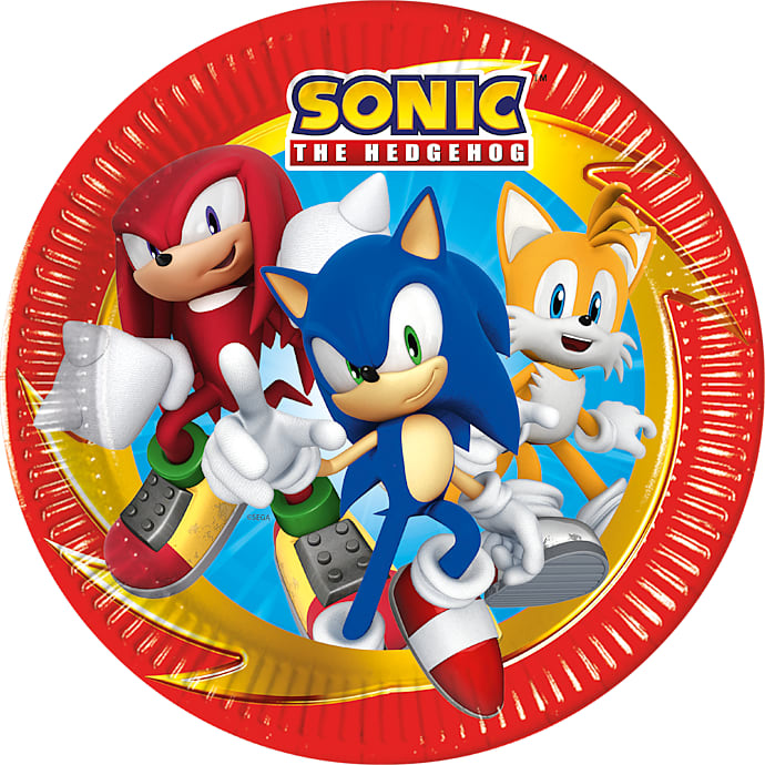 Sonic Paptallerkener Ø 23 cm
