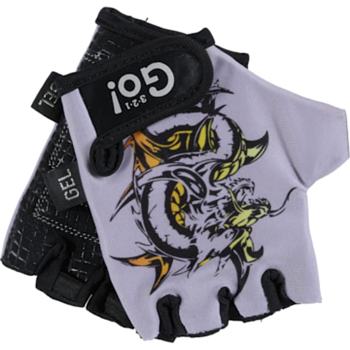 321 Go! cykelhandsker grå med drage
