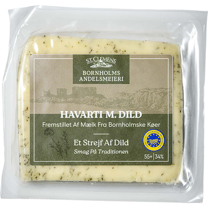 St Clemens Havarti Ost med Dild 34+