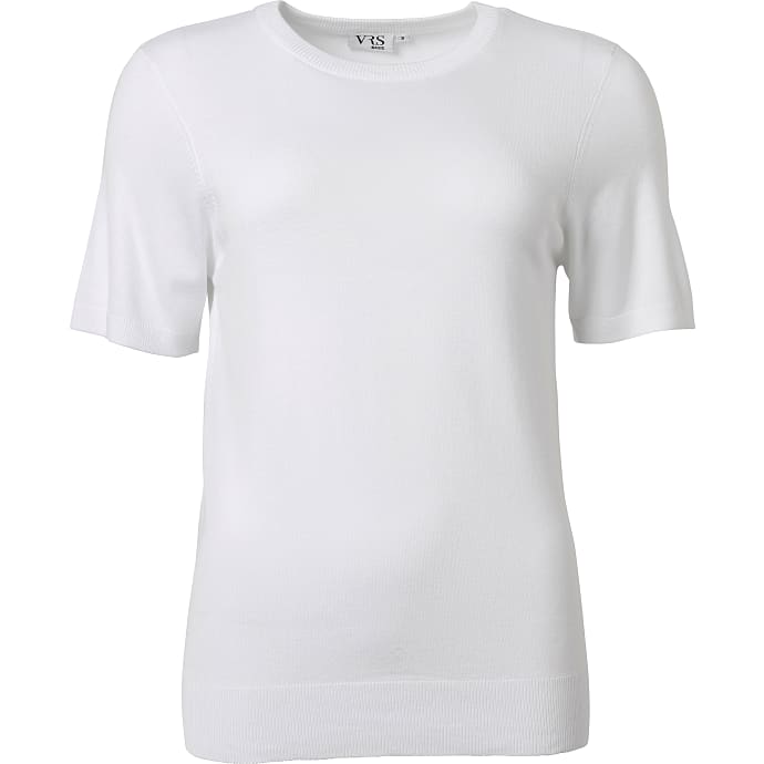 VRS Dame Strik T-shirt Hvid