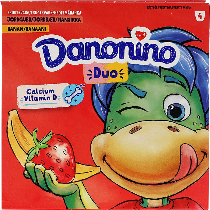 Danone Yoghurt m. Jordbær og Banan 2,9%