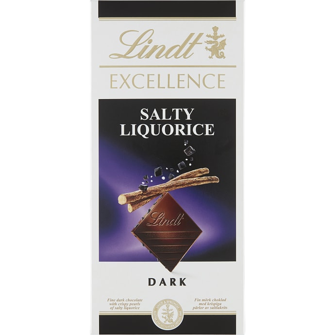 Mørk chokolade m. saltlakrids