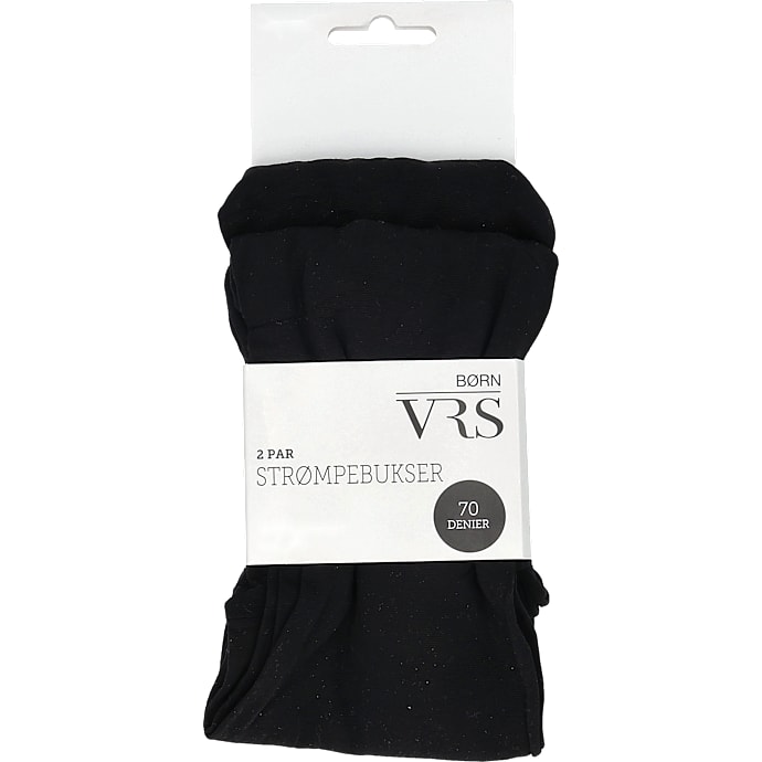 VRS børne nylon strømpebukser str. 6-8 år - sort