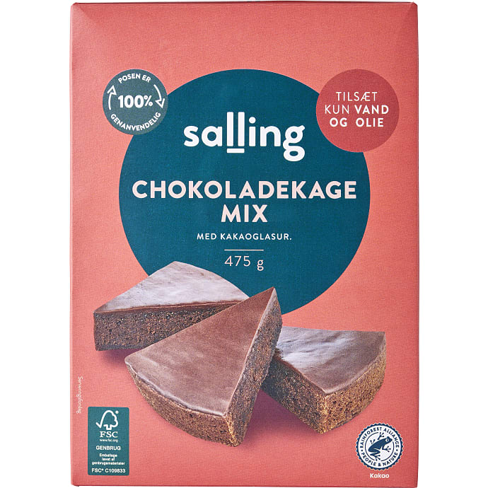 Salling Chokoladekage med glasur