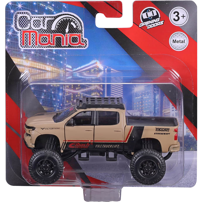 Car mania 4.5" diecast 4x4 rebels – flere varianter - assorteret