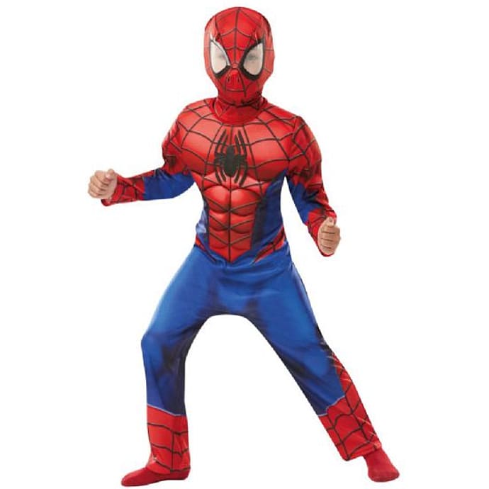 Disney Spiderman deluxe kostume - str. 128 cm