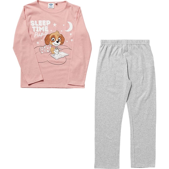 Paw Patrol pyjamas str. 134/140 - lyserød/grå