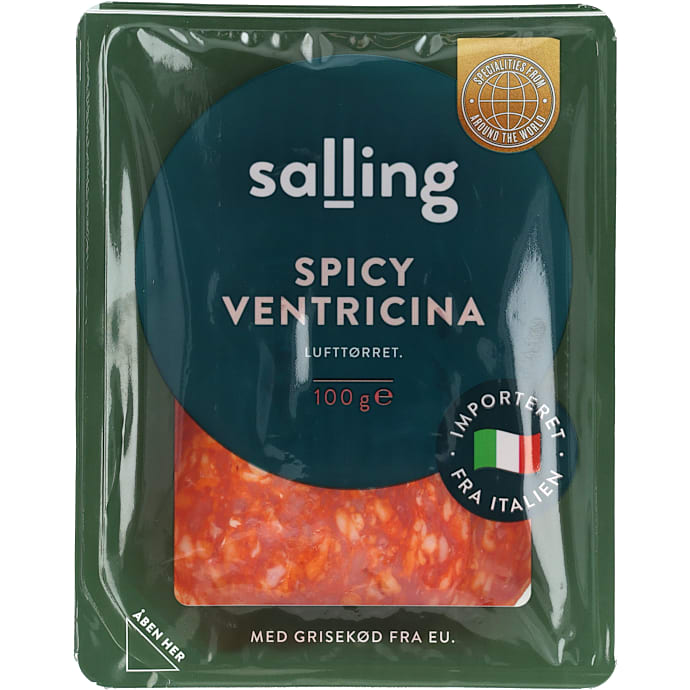 Lufttørret spicy ventricina salami