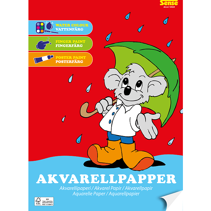 Sense akvarelpapir A4