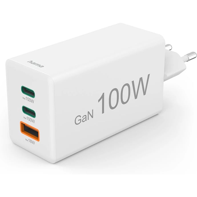 HAMA Lader 100W Hvid