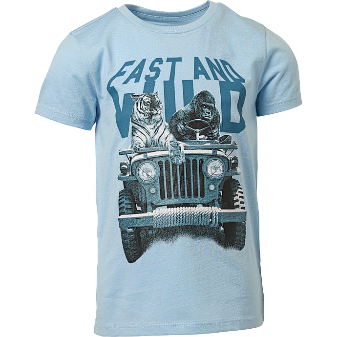 VRS børne T-shirt str. 134/140 - blå