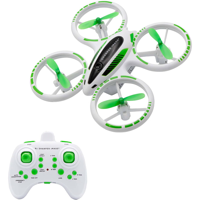 SHARPER IMAGE Fjernstyret Drone med LED