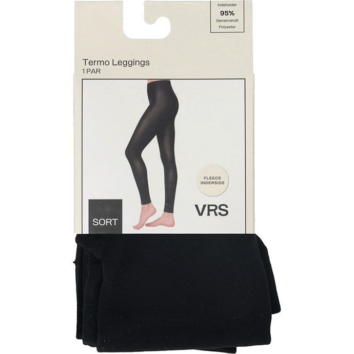 VRS dame termo leggings str. l/xl - sort
