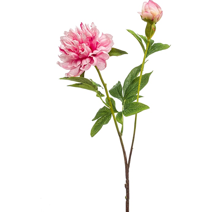 Kunstig Blomst Mini - Pink Pæon