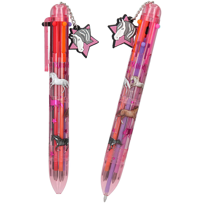 Miss Melody kuglepen m. 6 farver – flere varianter – assorteret