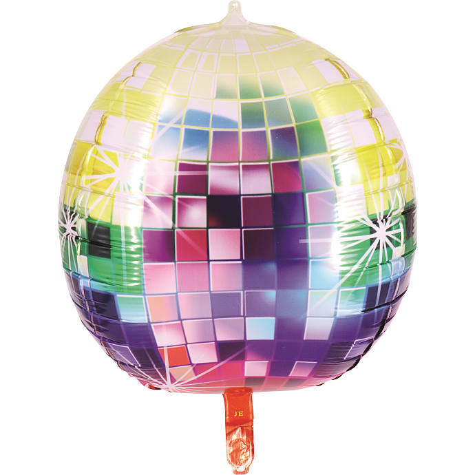 Folieballon Multifarvet Disco