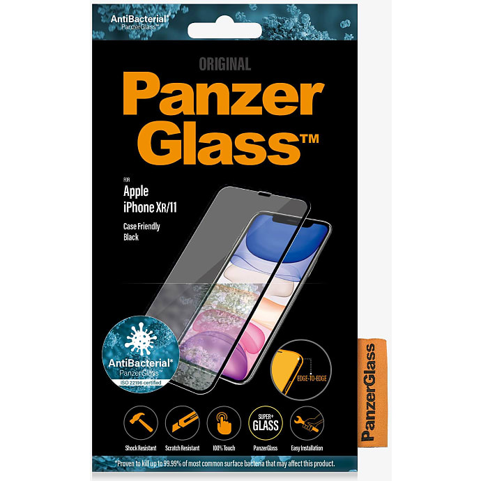 PanzerGlass iPhone XR/11 Beskyttelse sort