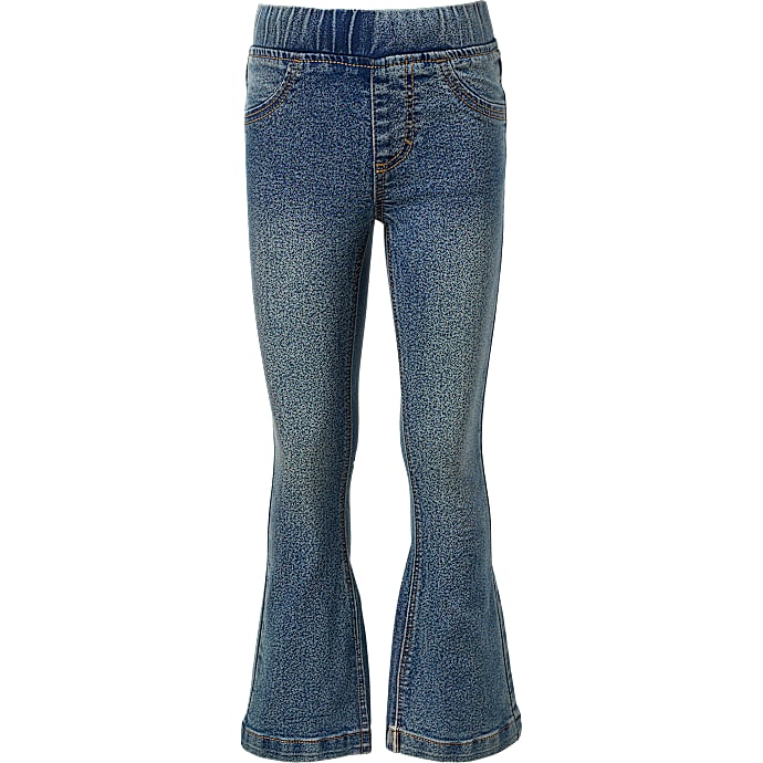 VRS børne jeans flared str. 128 - blå