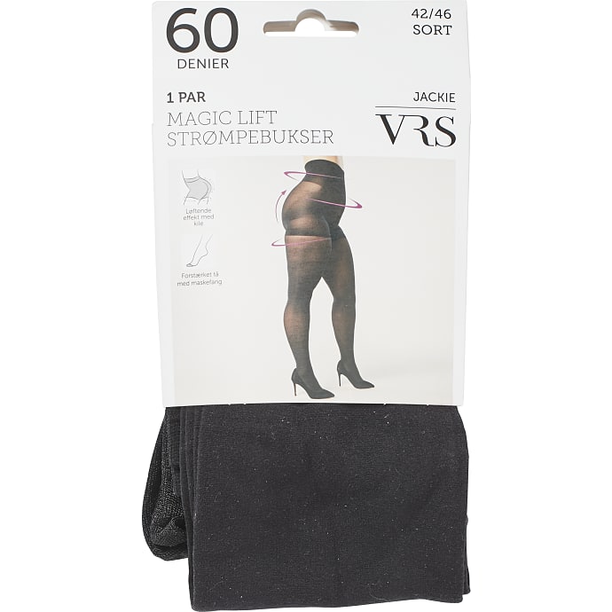 VRS strømpebukser magic lift str. 48/50 - sort