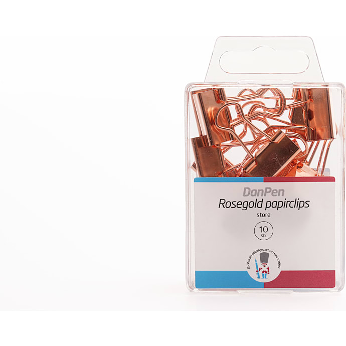 Danpen papirclips 10-pak - rosegold