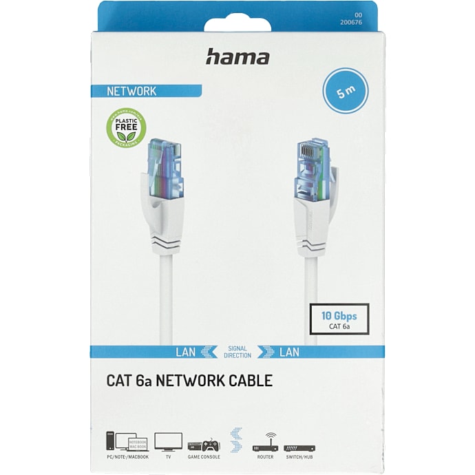 Hama&nbsp;network CAT6 10 gbit/s u/utp 5 meter