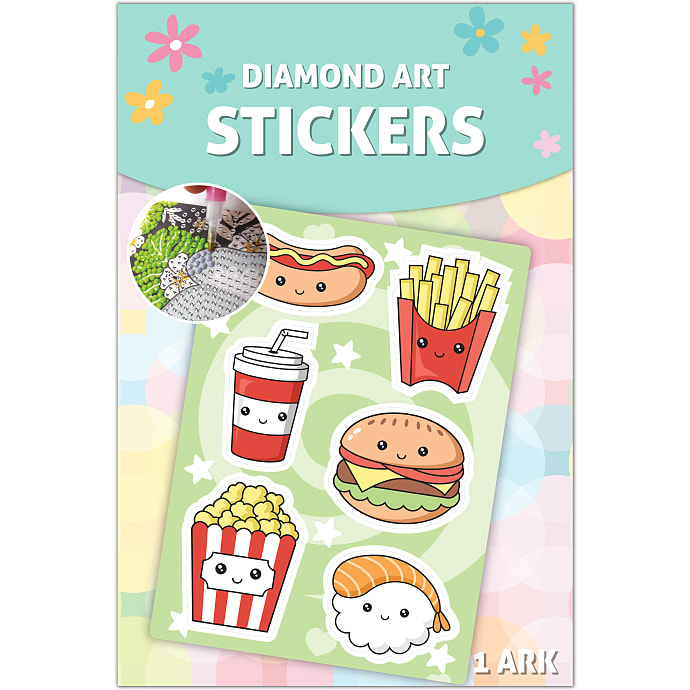 Diamond Art stickers 13x18 cm - mad