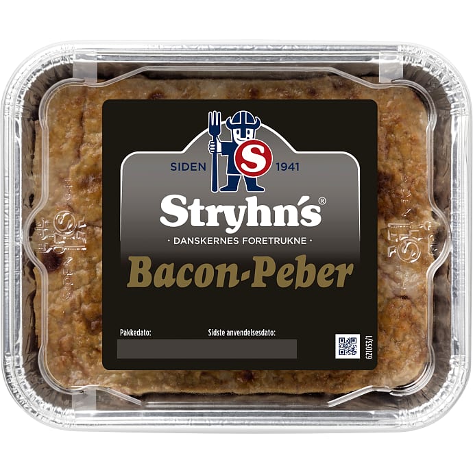 Leverpostej m. bacon og peber