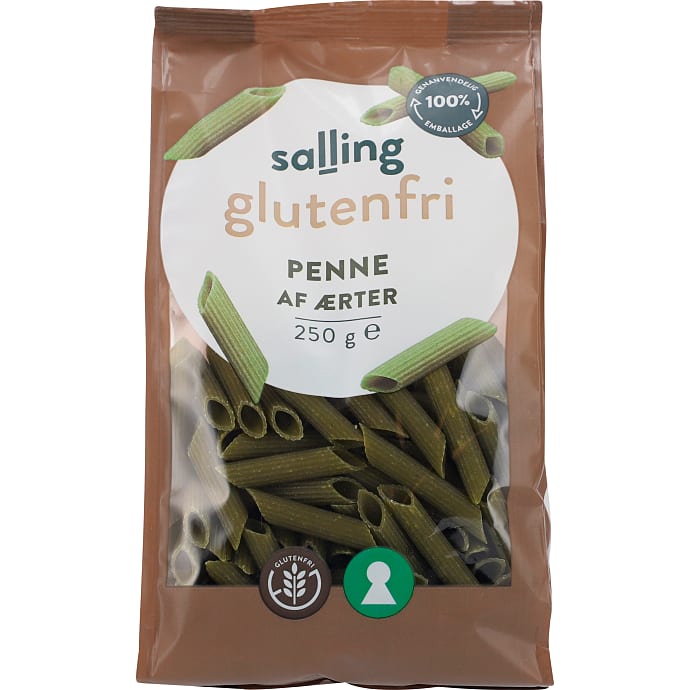Penne af ærter glutenfri