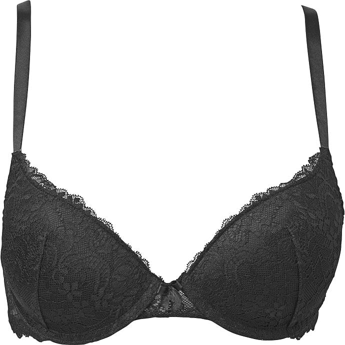 VRS dame BH push-up str. C75 - sort