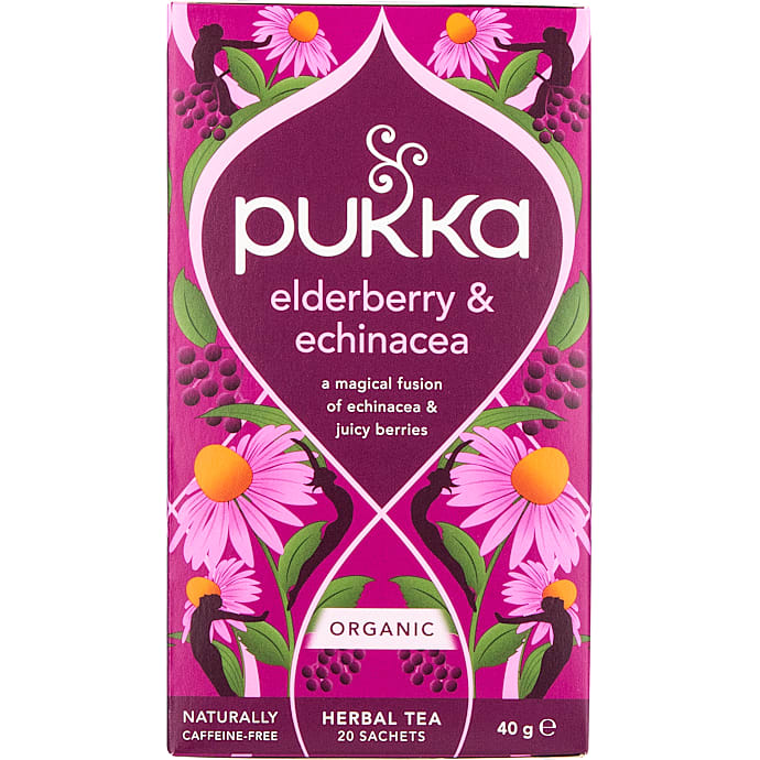 Pukka Urtete m. hyldebær og echinacea øko 20 stk