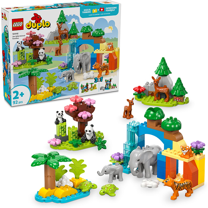 LEGO DUPLO By 3-i-1 Vilde Dyrefamilier 10446
