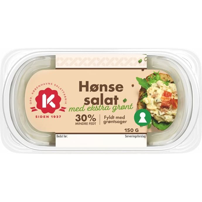 Hønsesalat m. ekstra grønt fedtreduceret