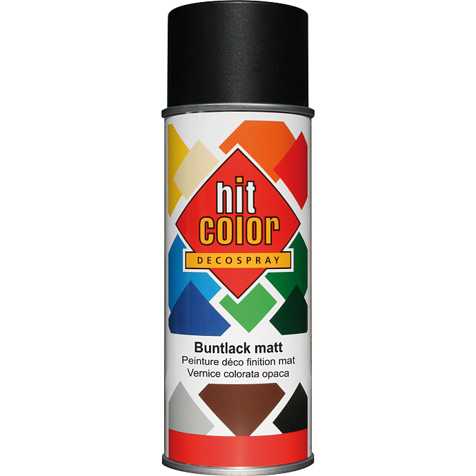 Hit Color spraymaling mat 0,4 liter - sort